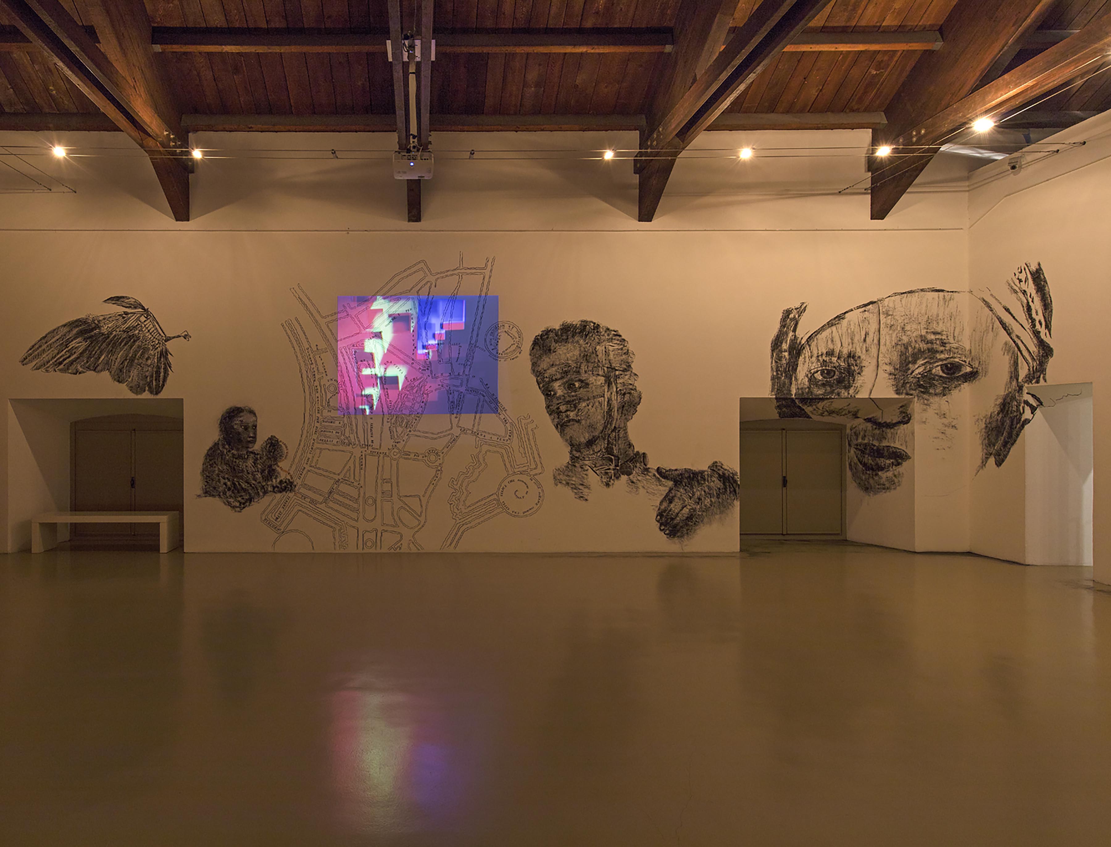 Nalini Malani, City of Desires - Global Parasites, 1992-2018 e Dream Houses (Variation I)